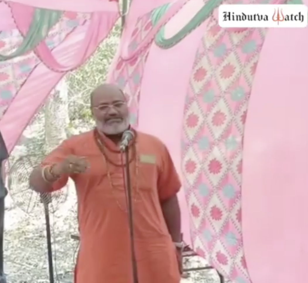 Hindu far-right monk Yati Narsinghanand Saraswati delivers hate speech against Muslims