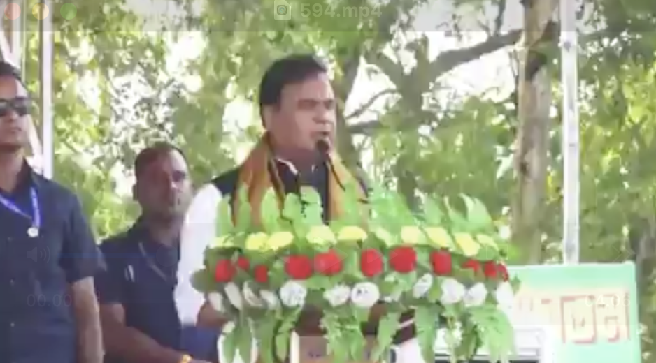 BJP leader and Assam Chief Minister Himanta Biswa Sarma delivers hate speech in Bishnupur