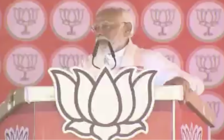 PM Modi delivers fear speech in Prayagraj