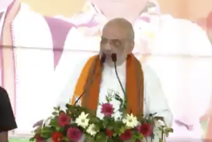 Home Minister Amit Shah delivers communal speech in Kanthi