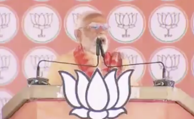 PM Modi delivers communal speech in Shravasti