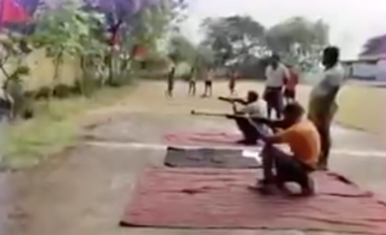 Vishwa Hindu Parishad-Bajrang Dal organized weapon training for its members in Raipur