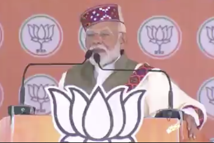 PM Modi delivers communal speech in Shimla
