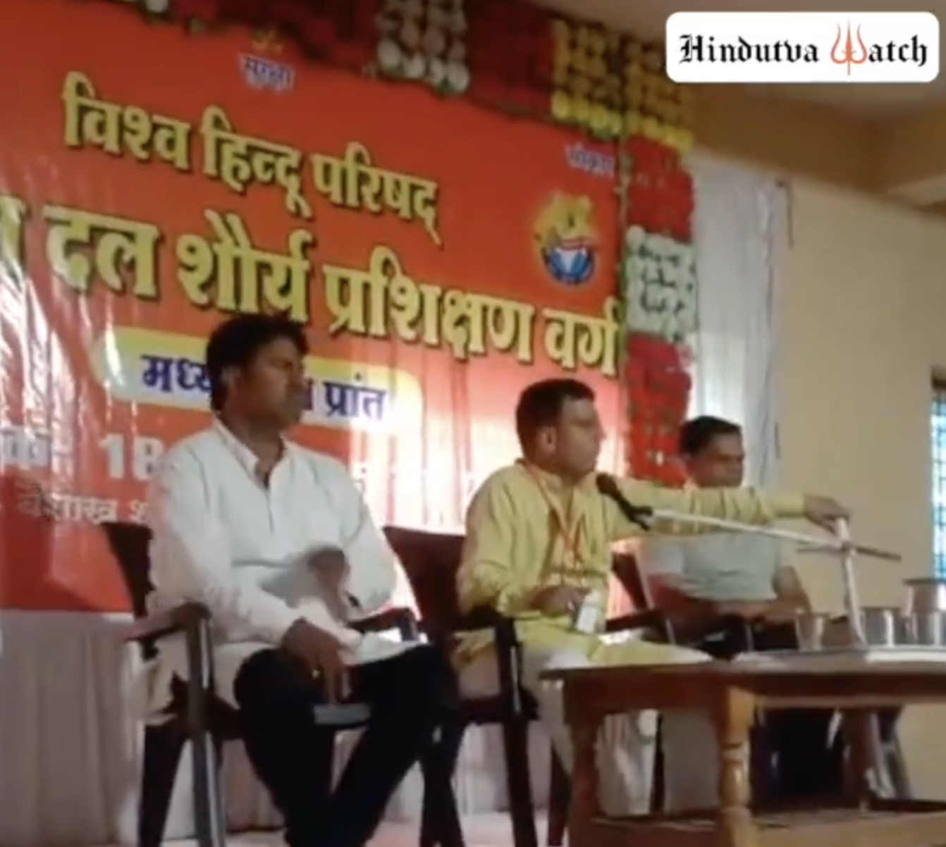 Bajrang Dal-Vishwa Hindu Parishad leader promotes fear and hate against Muslims at Shaurya Prashikshan Divas event in Sehore