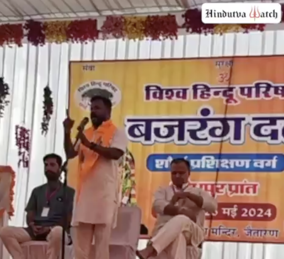 Bajrang Dal-Vishwa Hindu Parishad leader delivers dangerous speech with calls for violence against Muslims and Christians in Beawar