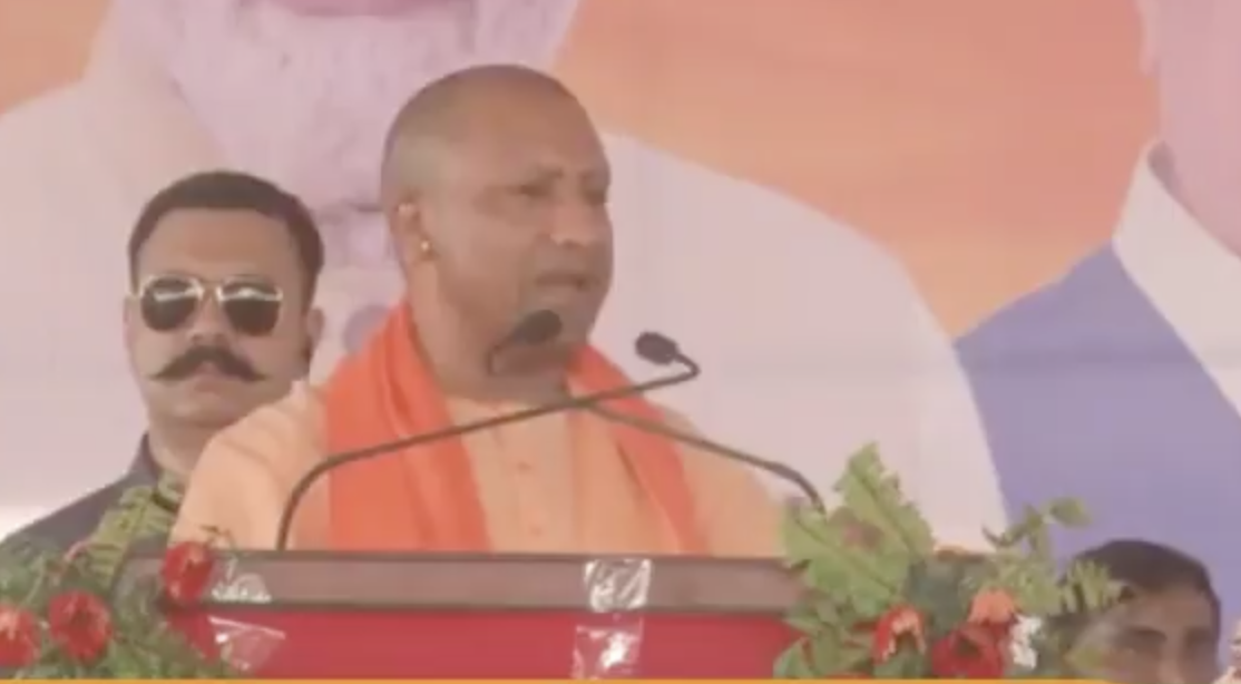 UP Chief Minister Yogi Adityanath delivers communal speech in Bainsgaon