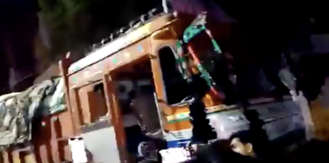 Cow vigilantes vandalized a truck over suspicion of transporting cattle in Chattarpur