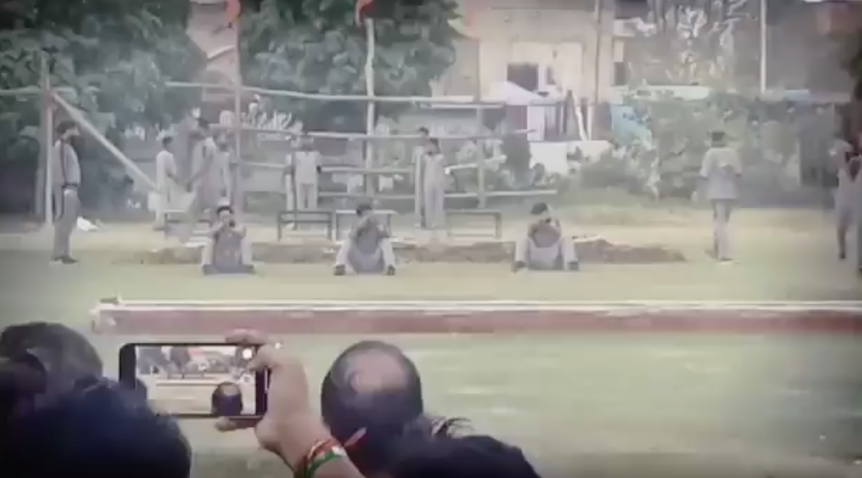 Bajrang Dal organized weapon training event for its members in Kanpur