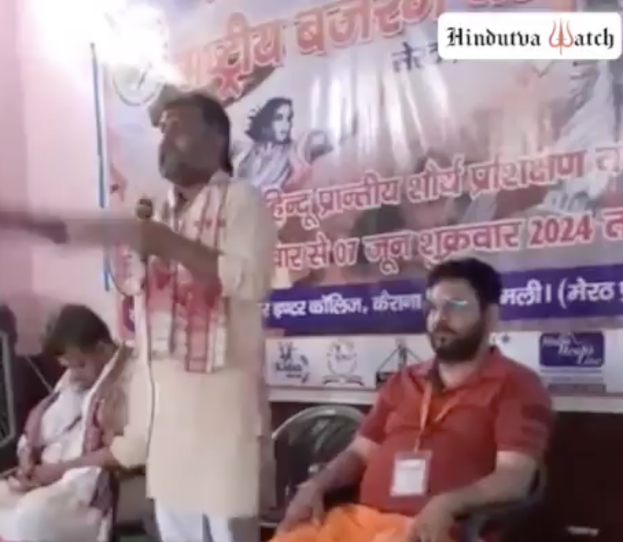 Antarrashtriya Hindu Parishad leader delivers dangerous speech in Shamli