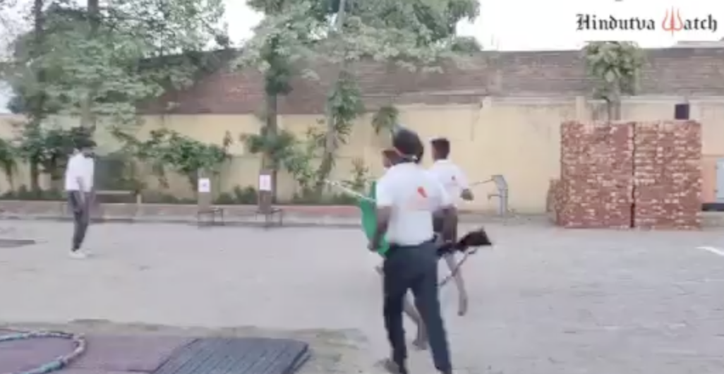 Antarrashtriya Hindu Parishad member organize weapon training camp for its members in Shamli