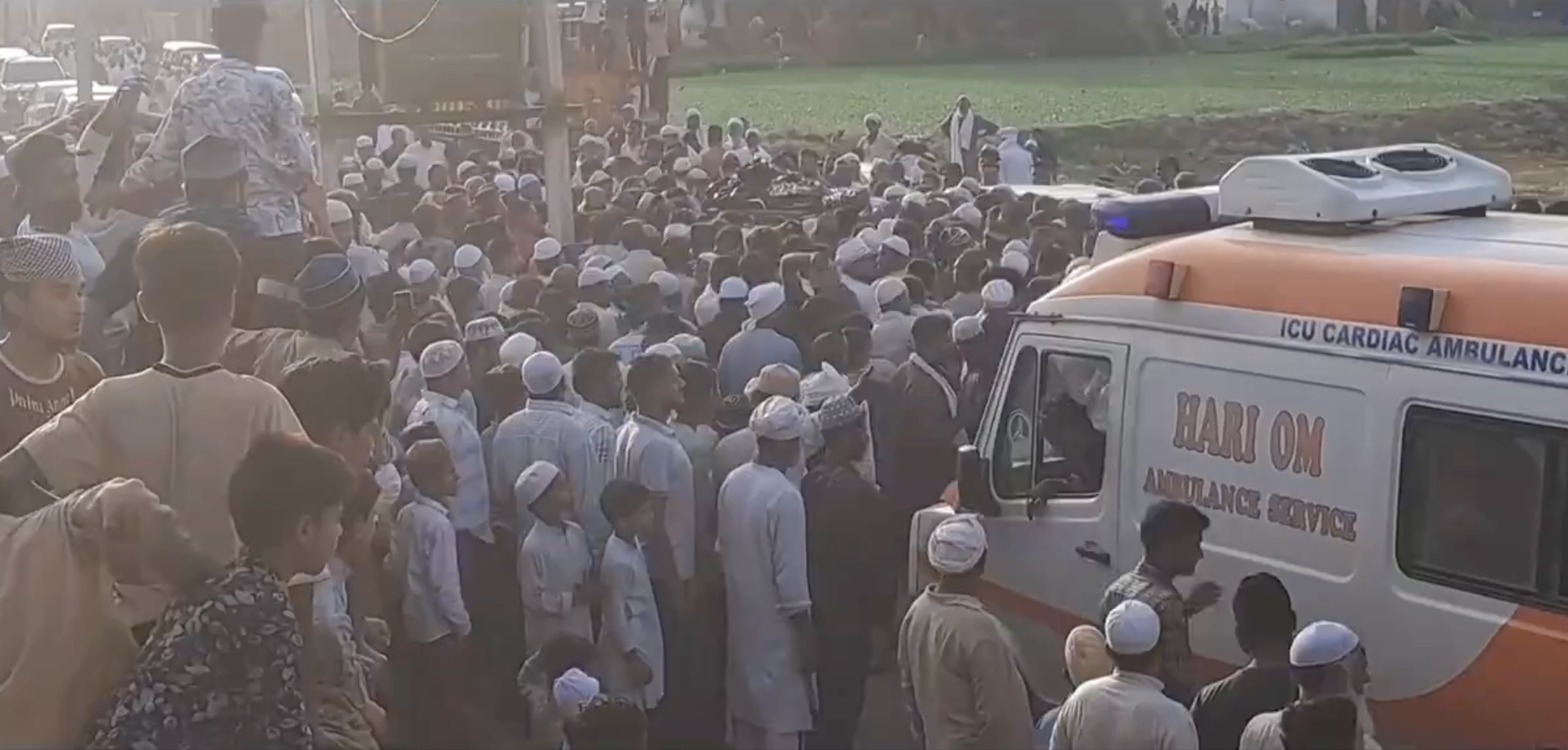 Locals held funeral for a Muslim man killed by cow vigilantes