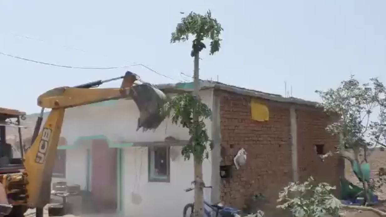 Homes of 11 Muslim men demolished after police found beef stored in refrigerators in Madhya Pradesh