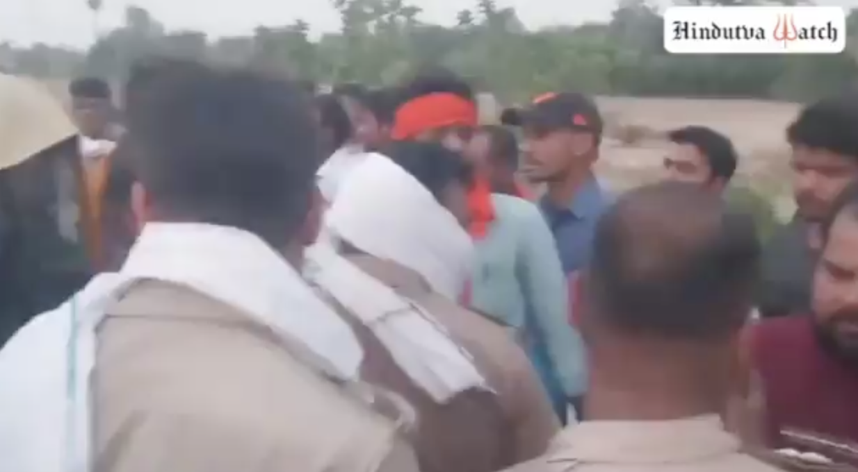 Bajrang Dal members attacked a rickshaw driver for allegedly carrying a bag of beef in Basti, UP