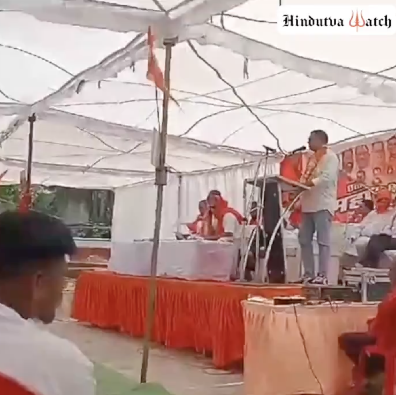 Shiv Sena leader delivers fear speech against Christian minorities in Raipur