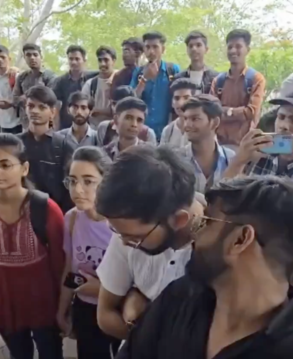 Far-right student group organize protest against a Muslim professor in Ujjain