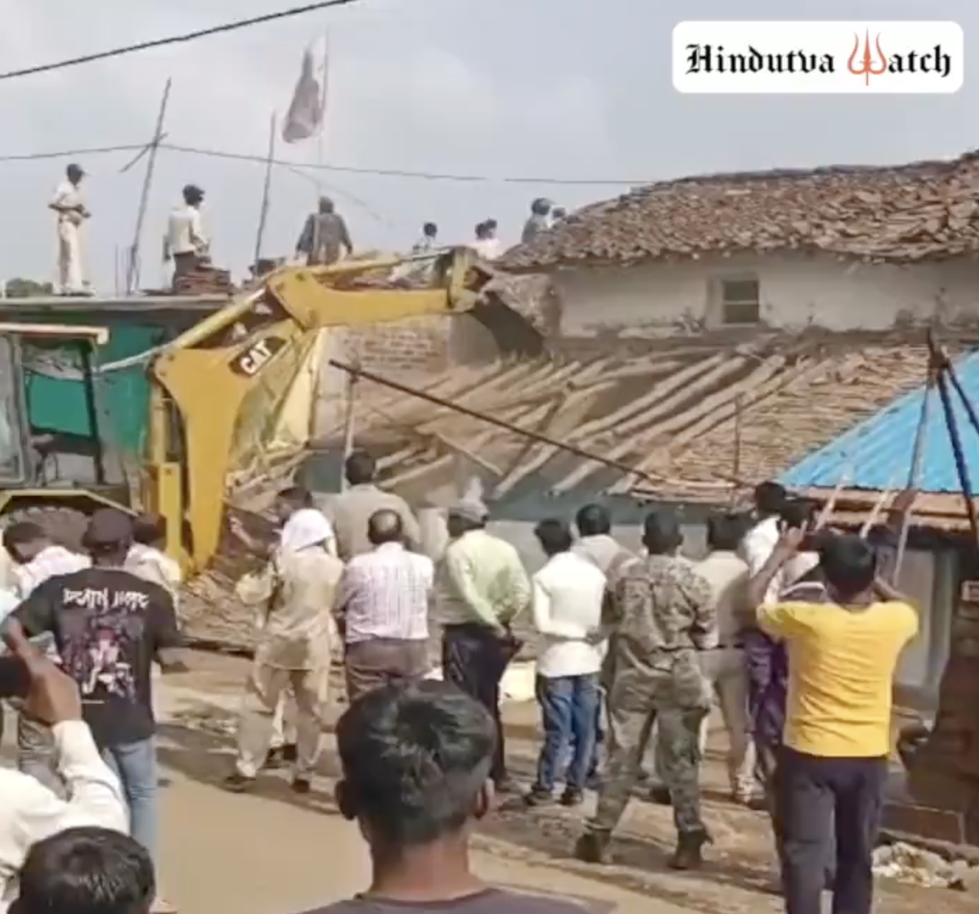 Authorities bulldozed the houses of two Muslim men following allegations of cow slaughter in Seoni, MP