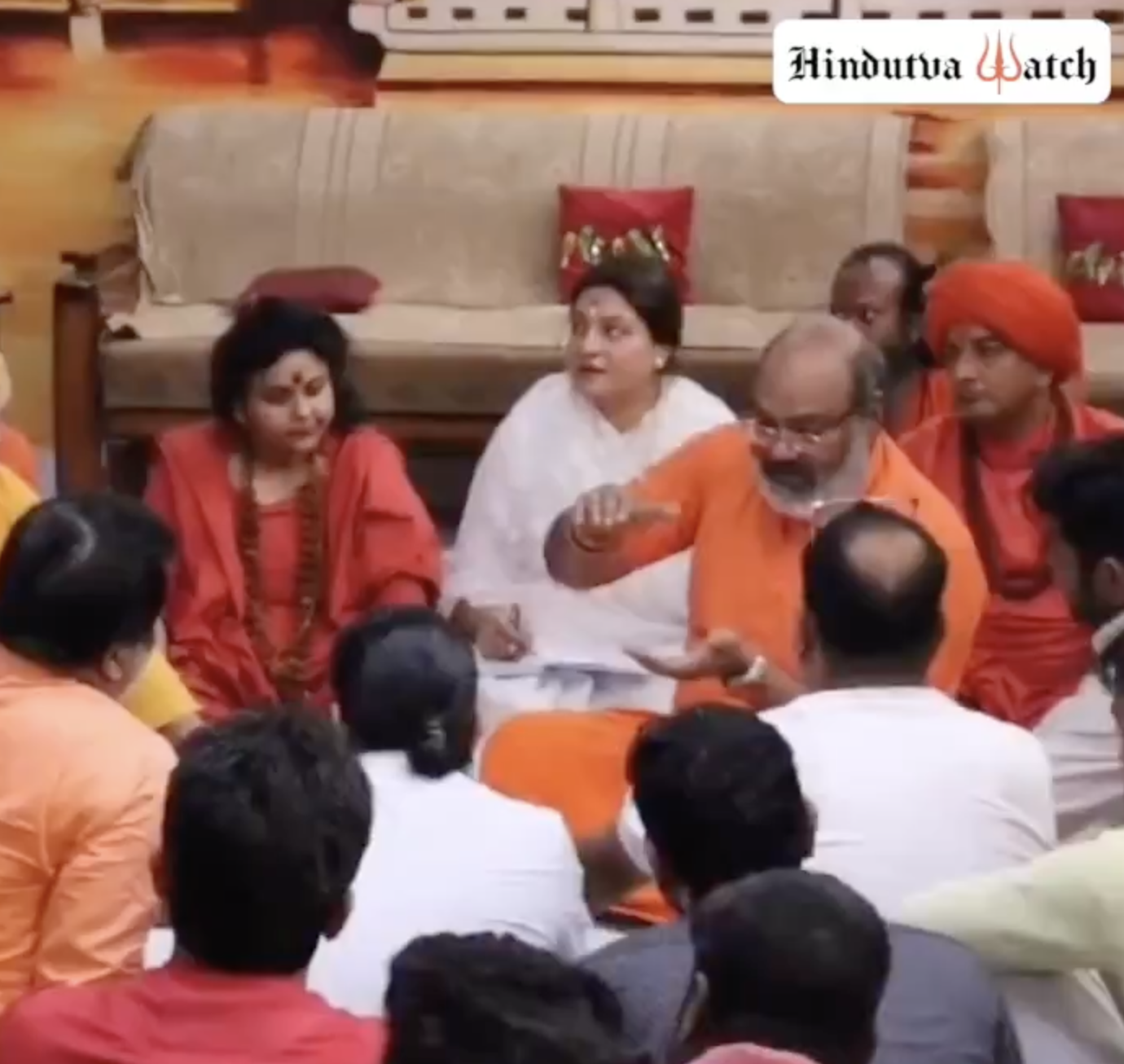 Far-right monk Yati Narsinghanand Saraswati delivers hate speech promoting fear and hate towards Muslims in Dasna