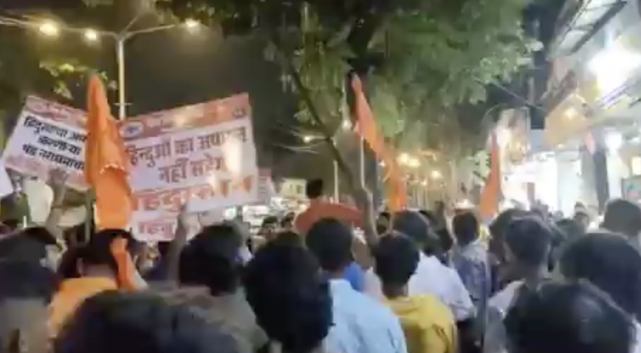 At Sakal Hindu Samaj led protests against Rahul Gandhi, a far-right leader peddles anti-Muslim conspiracy theories