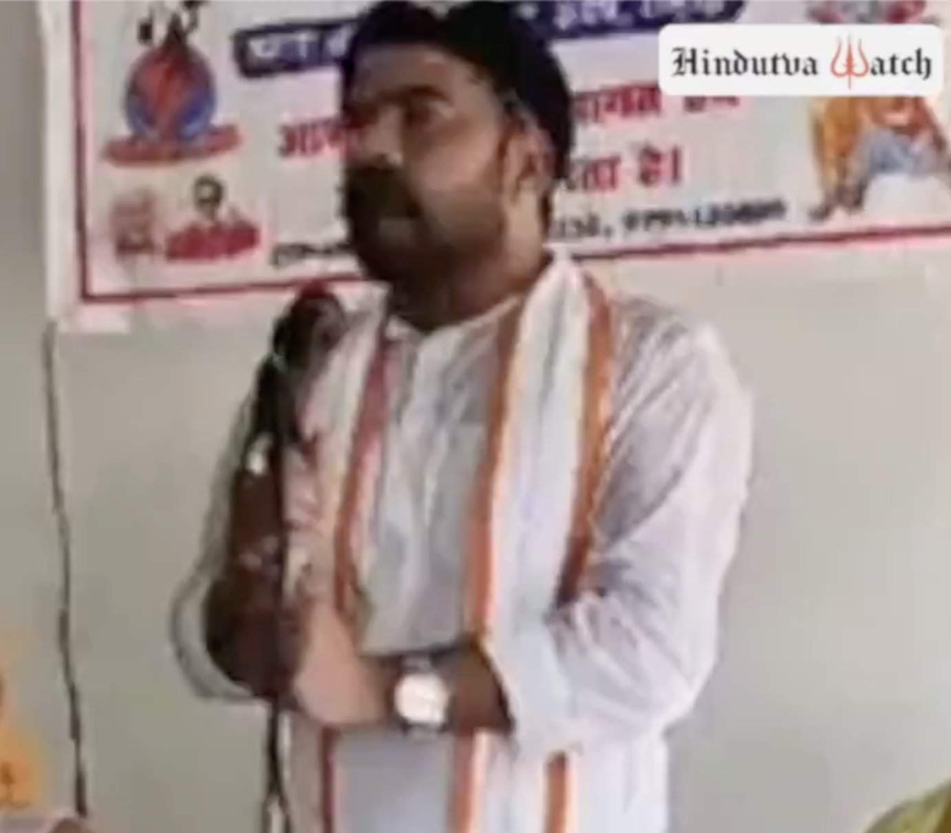 Antarrashtriya Hindu Parishad (AHP) leader delivers inflammatory speech promoting hatred against Muslims in Hardoi