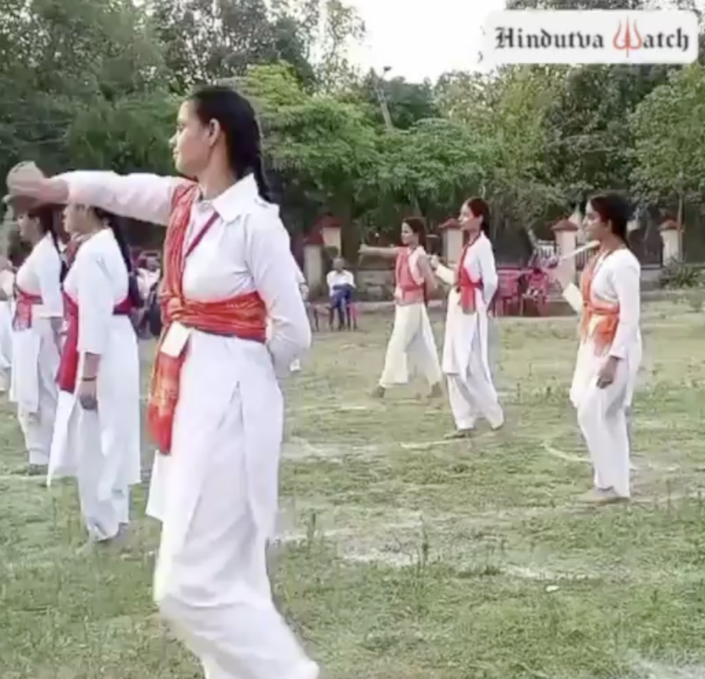 Durga Vahini organised swords training for its members in Jammu