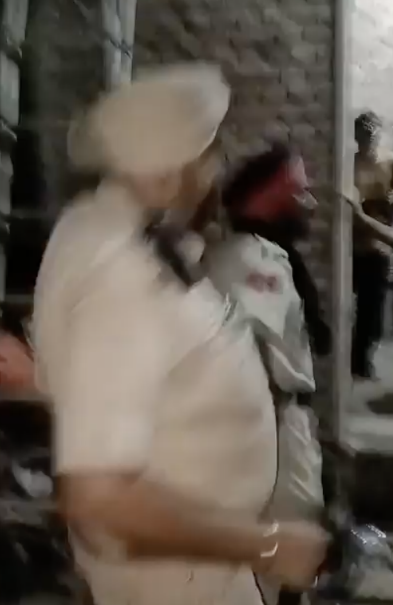 Bajrang Dal members entered a Muslim house accusing the owner of cow slaughter