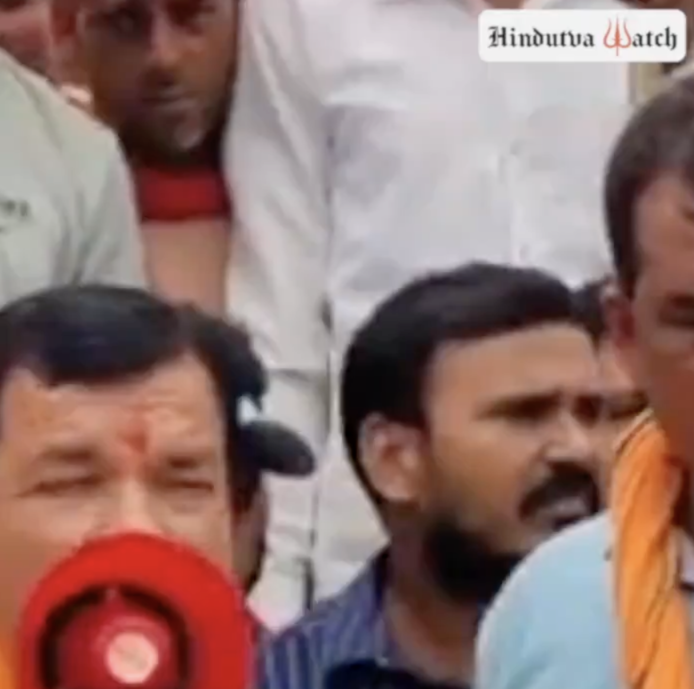 Vishwa Hindu Parishad leader gives communal color to a land dispute between two families and calls on Hindus to keep weapons