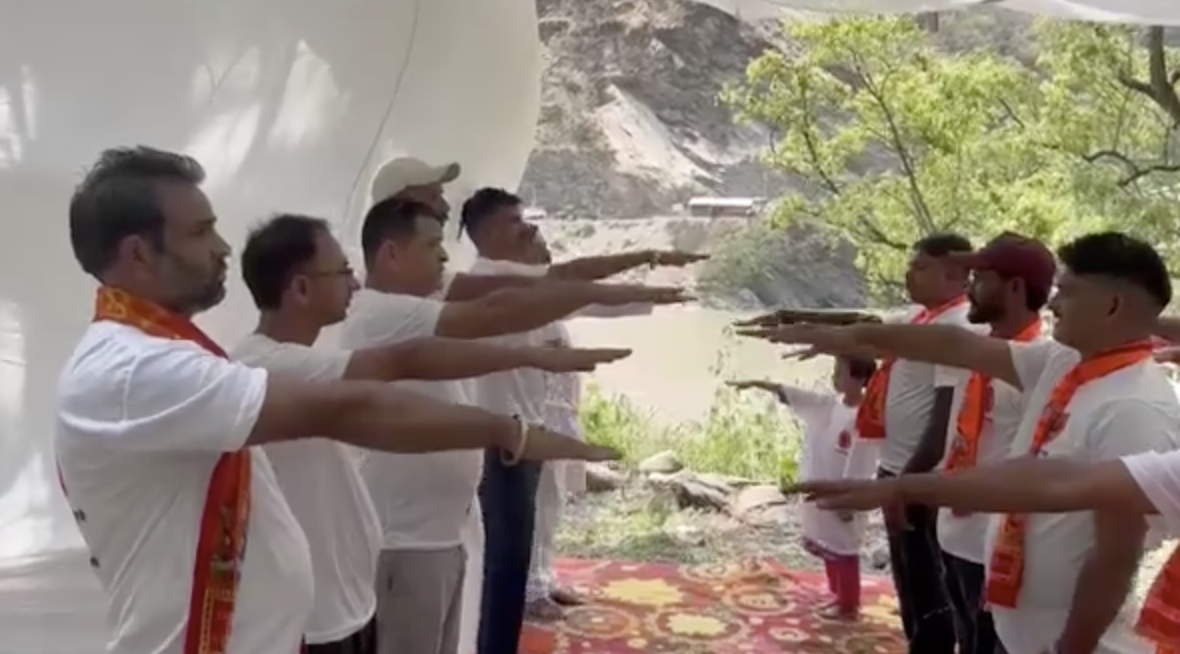 Rakesh Tomar of Rudra Sena delivers hateful oath