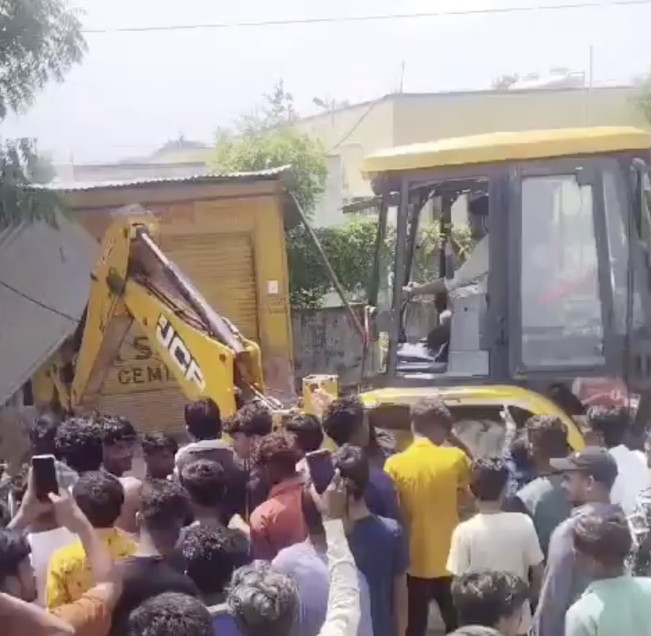 Authorities demolish shop of Muslim man who was accused of allegedly pouring petrol on a cow, setting fire and causing burn marks