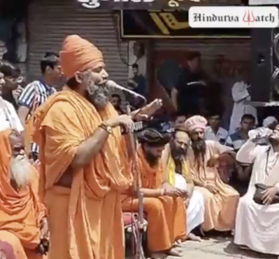 Religious preacher and a far-right leader deliver fear and hate filled speech against Muslims at Bajrang Dal mahapanchayat