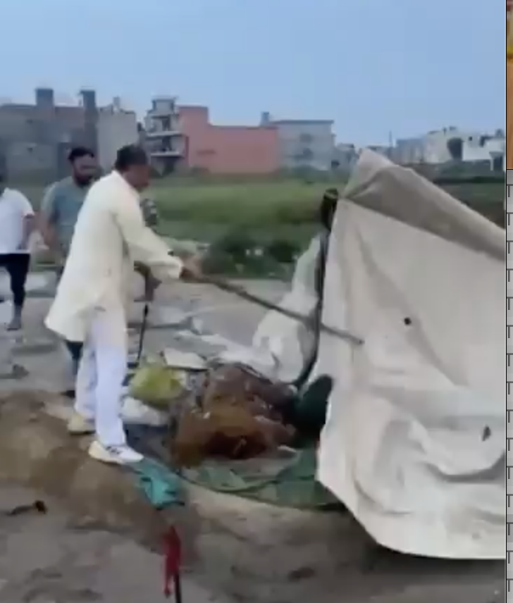 Members of the far-right Hindu Raksha Dal attacked slum dwellers, accusing them of being Bangladeshis in Ghaziabad