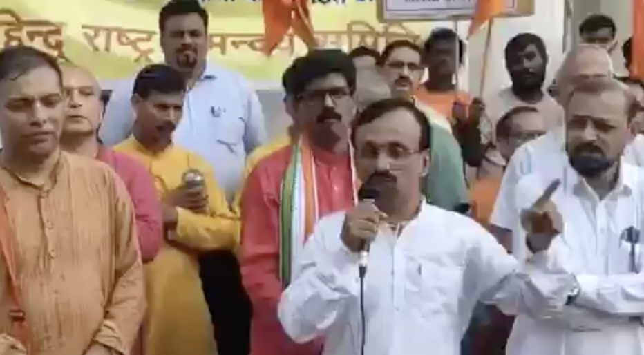 Antarashtriya Bajrang Dal leader Nitin Faldesai delivers hate speech in Goa