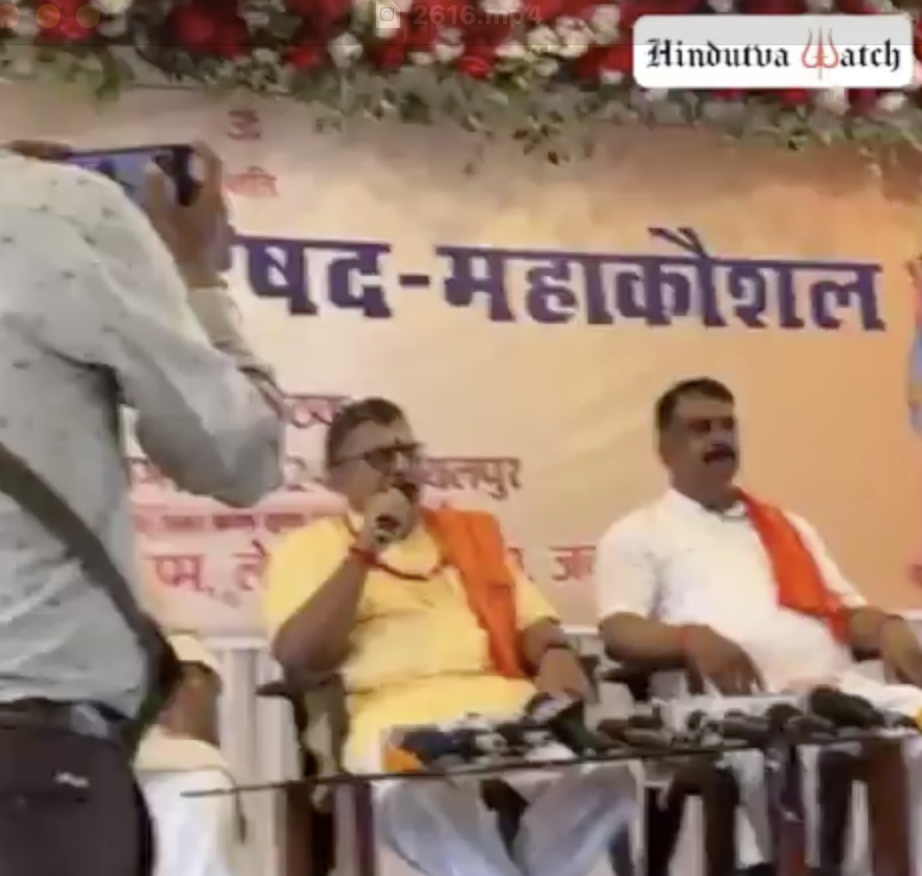 Vishwa Hindu Parishad General Secretary Milind Parande indulges in fear mongering against Christian community in Jabalpur