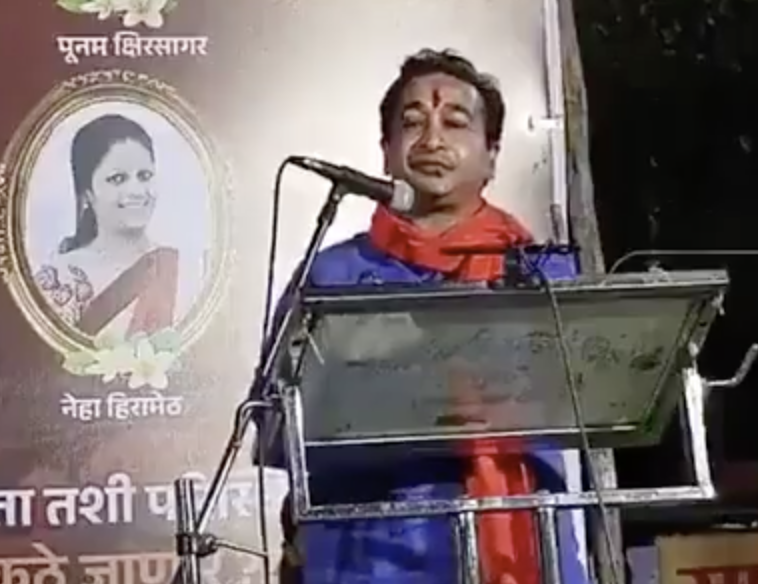 JP leader and legislator Nitesh Rane delivers dangerous speech in Sangli