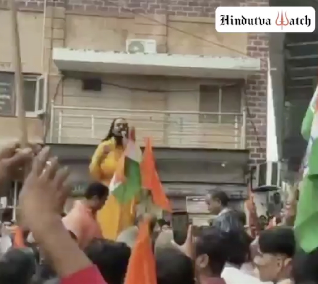 A Hindu monk gives open calls to mass violence against Muslims in Balotra