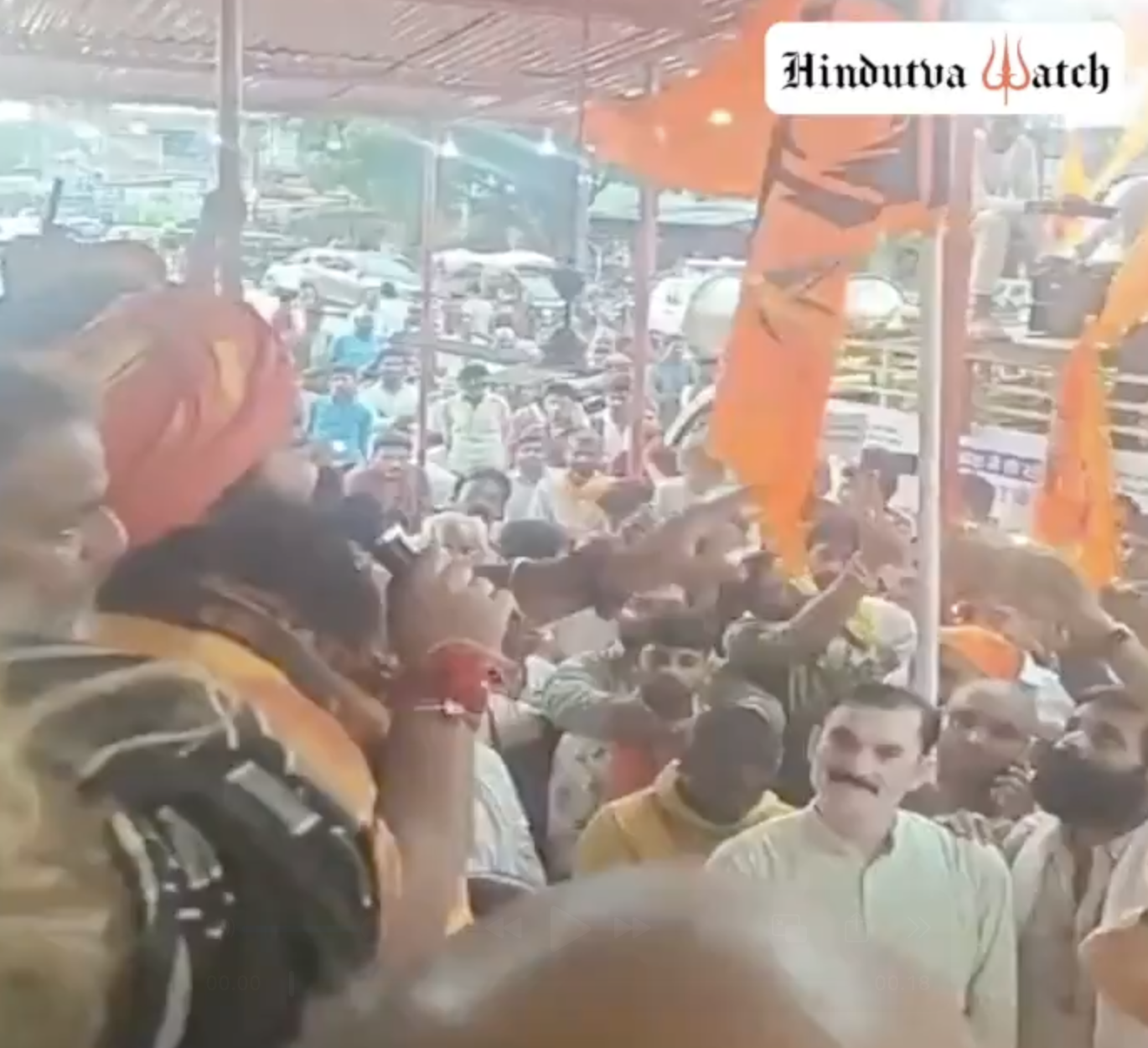 Religious preacher Raju Das delivers hate speech against Muslims in Barabanki