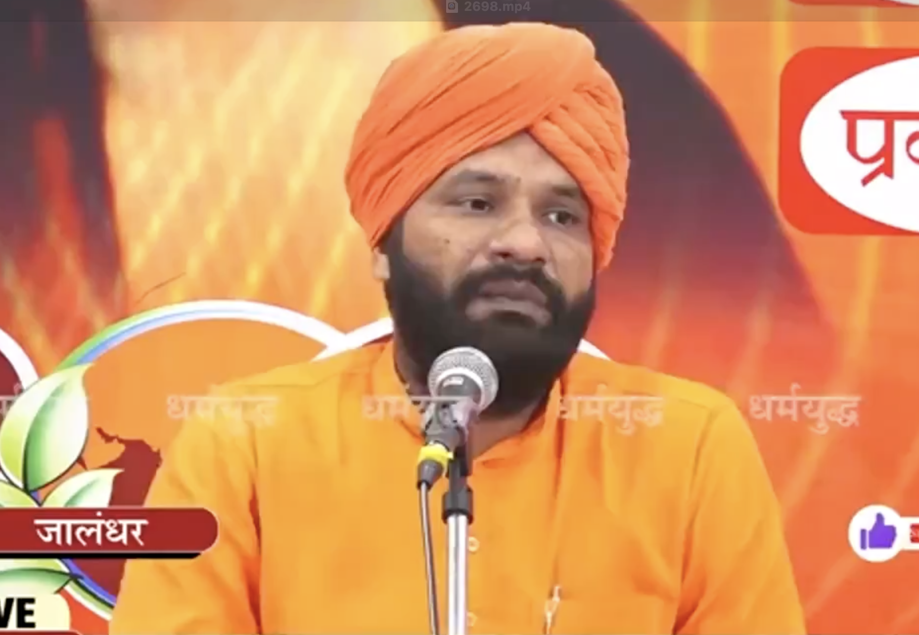 Preacher Swami Sachidanand promotes hate and fear towards Muslims and Christians at a religious event