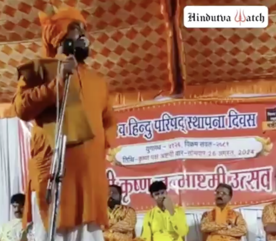 Vishwa Hindu Parishad-Bajrang Dal leader delivers dangerous speech with calls for boycotting Muslim owned shops