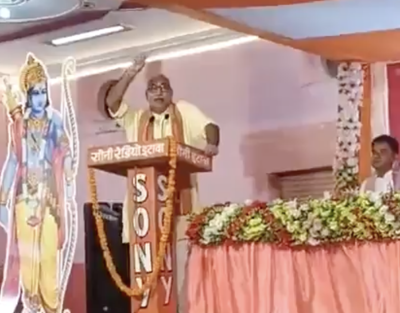 At the Vishwa Hindu Parishad-Bajrang Dal event, far-right leader promotes conspiracy of love jihad and demographic change