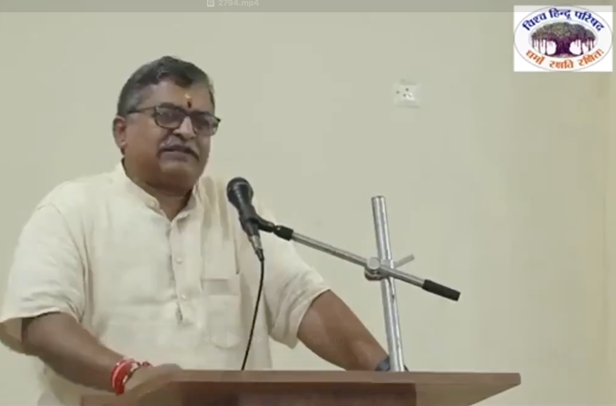 Vishwa Hindu Parishad leader Milind Parande delivers anti-Muslim hate speech in Veraval
