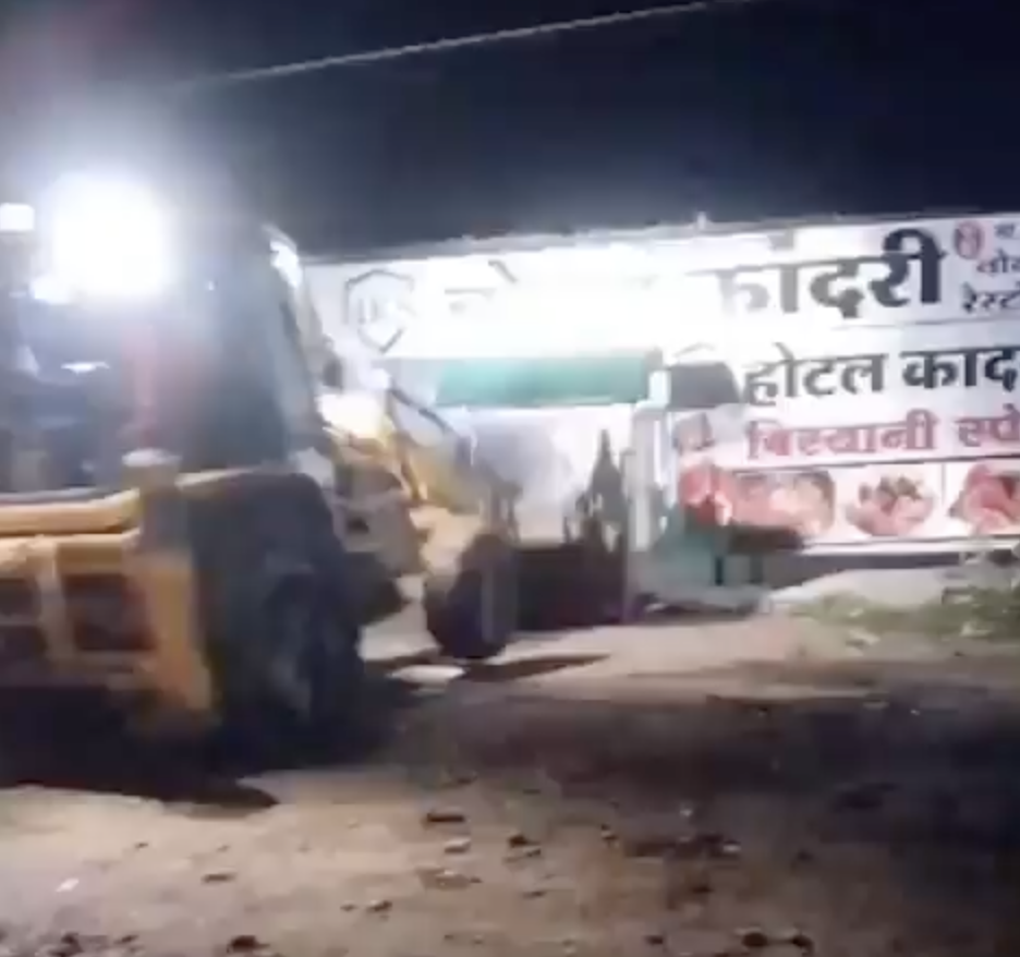 Authorities demolish Muslim-owned property over allegations of stone pelting on a Hindu procession from a nearby mosque