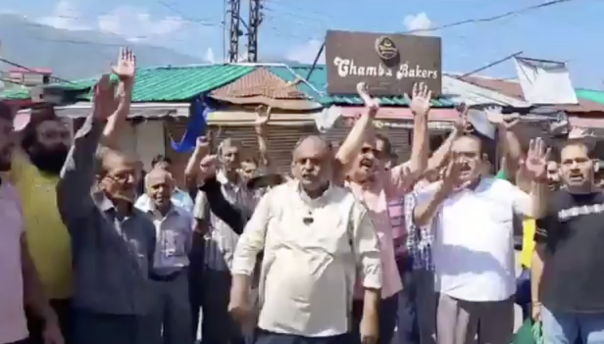 Slogans targeting Muslims raised at a protest rally by Hindu organisations in Chamba