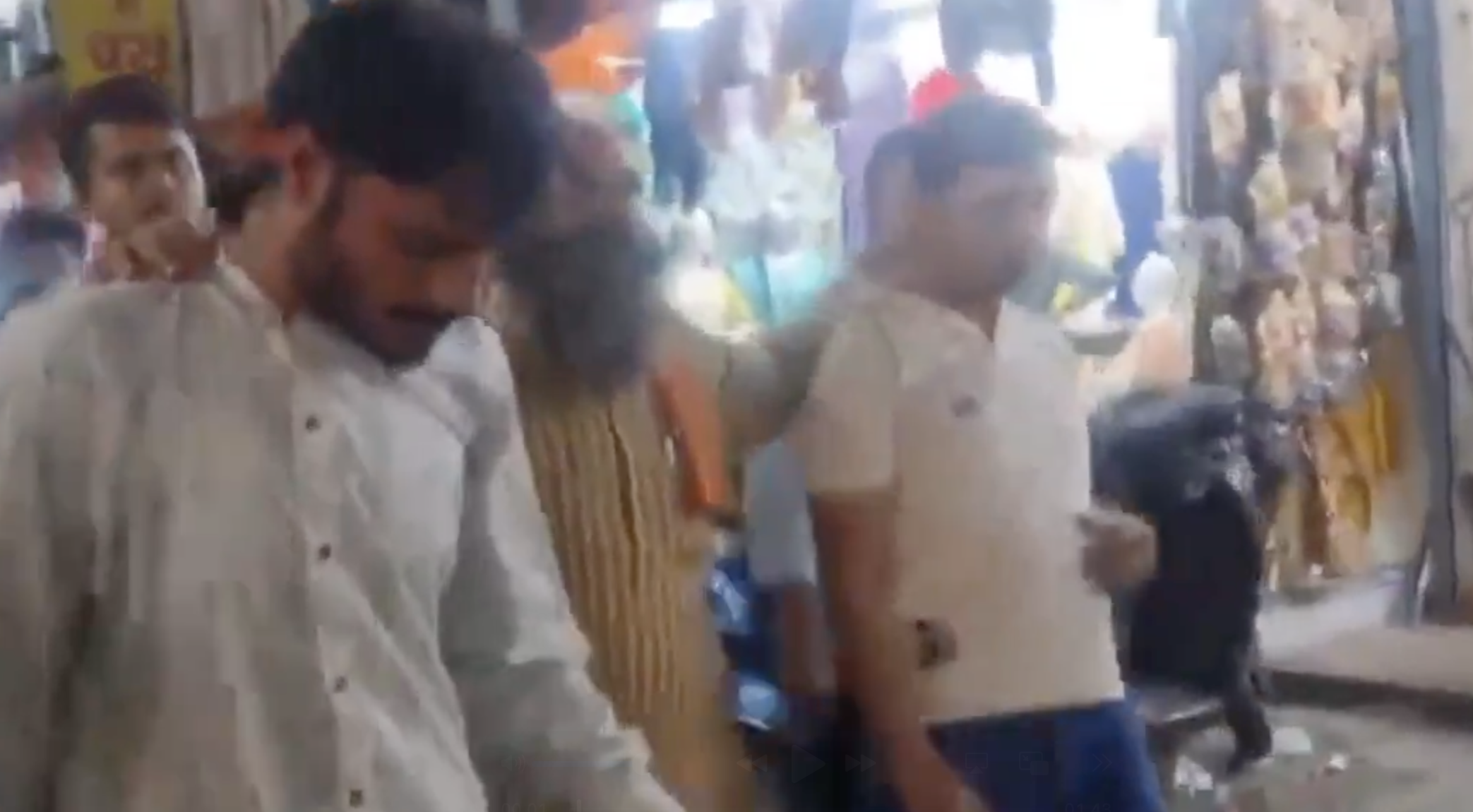 Bajrang Dal leader Vikas Kumar thrashed and paraded Muslim vendors across the market for allegedly molesting a woman