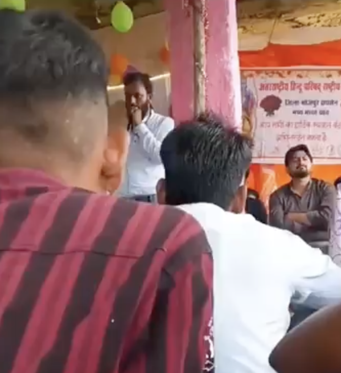 Antarrashtriya Hindu Parishad leader promotes fear towards Muslims
