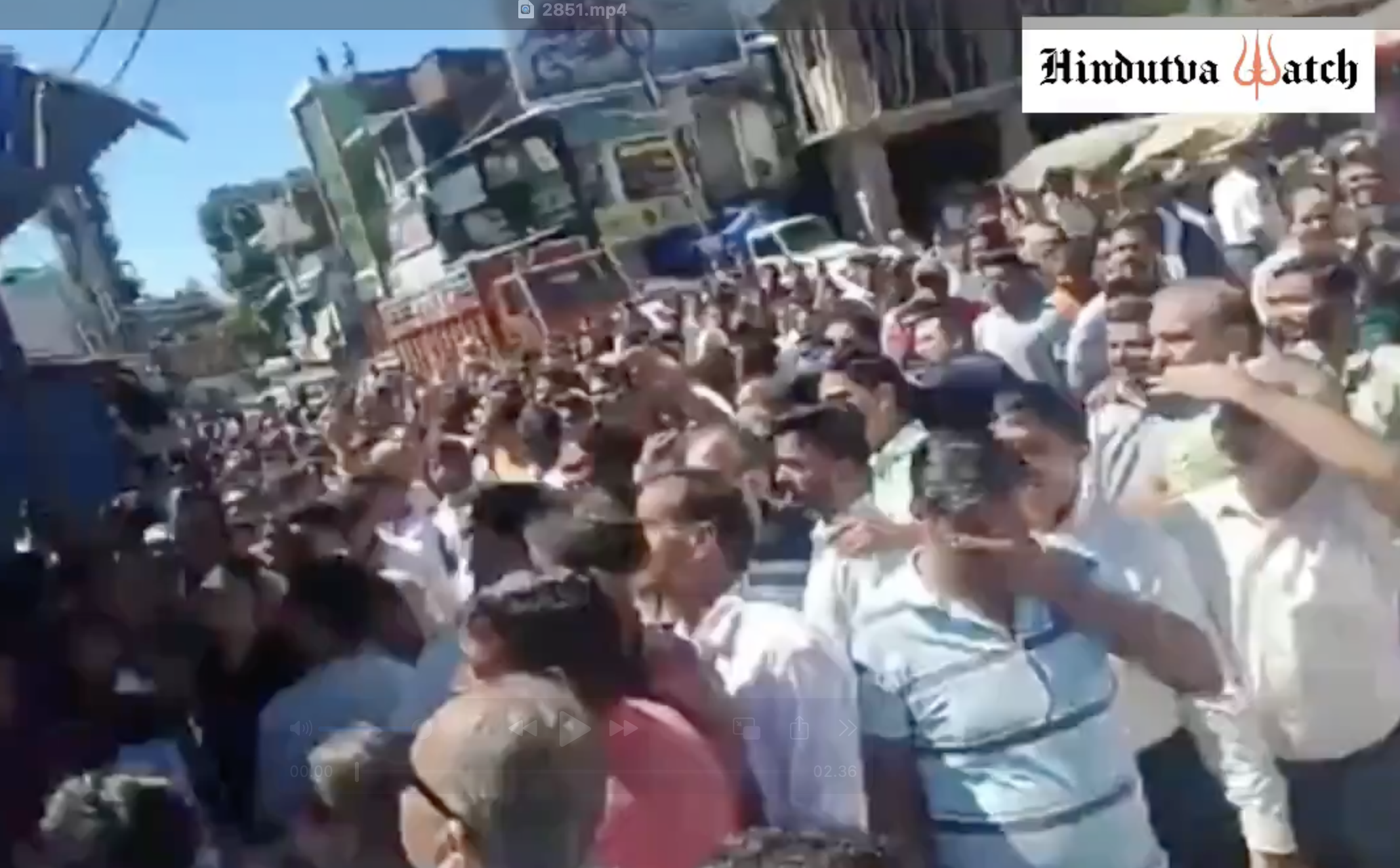 Mob vandalizes shops rented by Muslims in Nagrota Bagwan