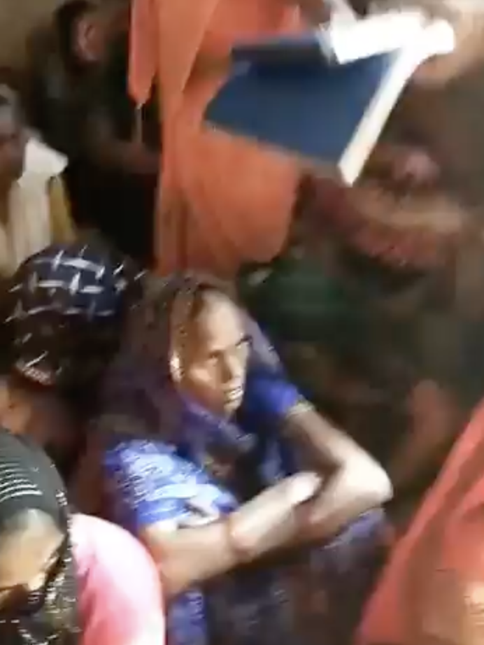 Vishwa Hindu Parishad-Bajrang Dal members along with the police raided a Christian prayer meet in Sujanganj