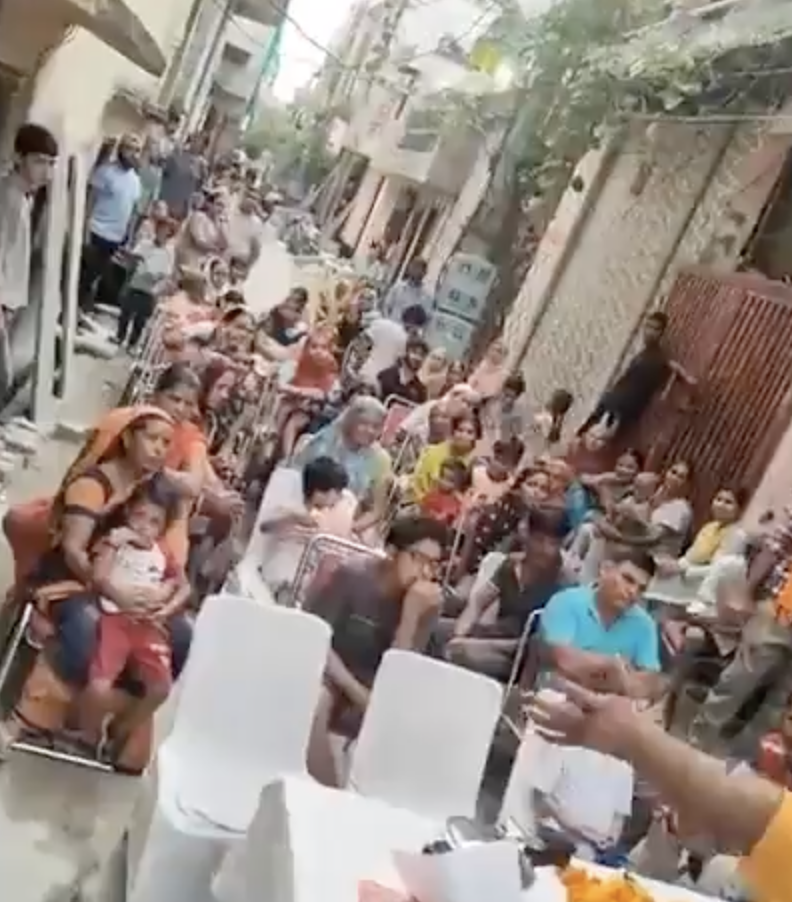 Cow Vigilante Bittu Bajrangi delivers anti-Muslim hate speech in Faridabad