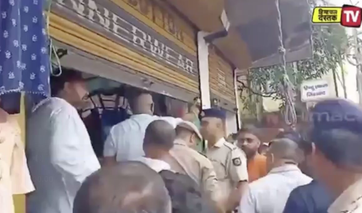 Far-right goons vandalized Muslim shops in Kangra