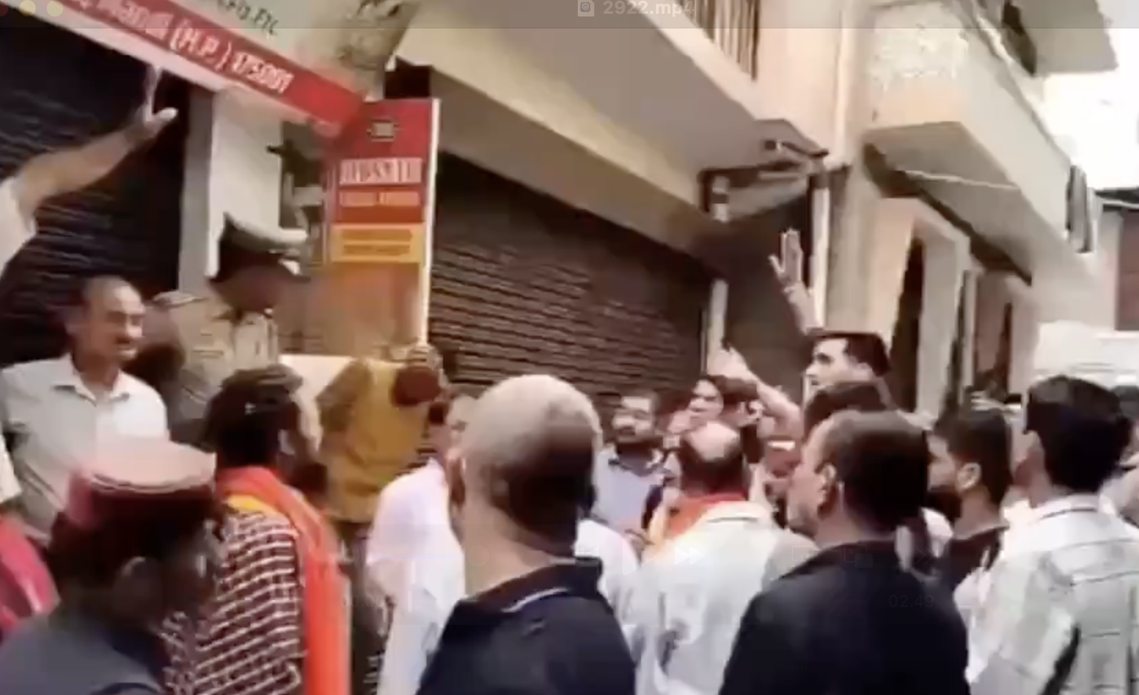 In Mandi, Sant Samaj urged the shop owners to stop renting to Muslims