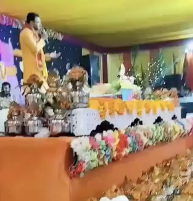 Far-right leader Mohit Bajrangi delivers hate speech against Muslims in Ghaziabad