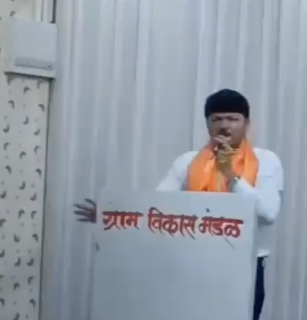 Vishwa Hindu Parishad-Bajrang Dal leader Gautam Ravariya delivers fear speech in Navi Mumbai